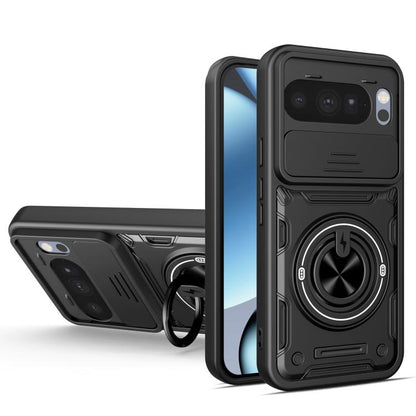 Multifunctional Sliding Camshield Ring Holder Phone Case, For Google Pixel 10 Pro XL, For Google Pixel 10 / 10 Pro