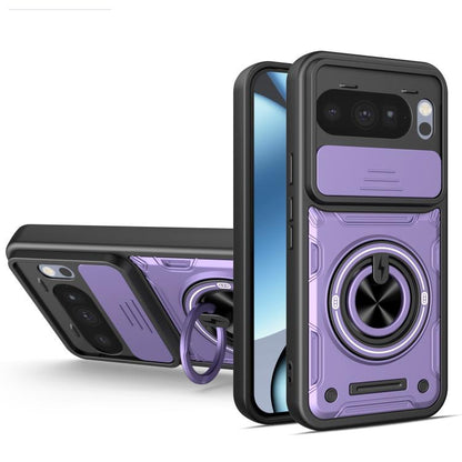 Multifunctional Sliding Camshield Ring Holder Phone Case, For Google Pixel 10 Pro XL, For Google Pixel 10 / 10 Pro