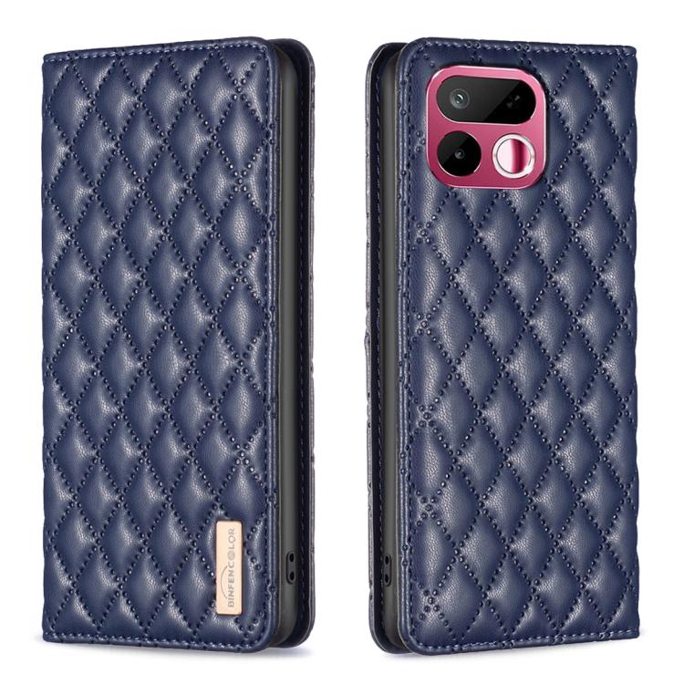 Diamond Lattice Magnetic Leather Flip Phone Case, For Realme 16T 5G