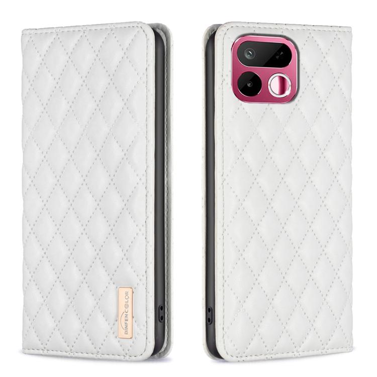 Diamond Lattice Magnetic Leather Flip Phone Case, For Realme 16T 5G