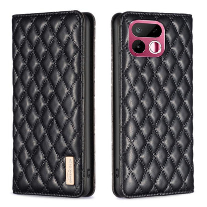 Diamond Lattice Magnetic Leather Flip Phone Case, For Realme 16T 5G