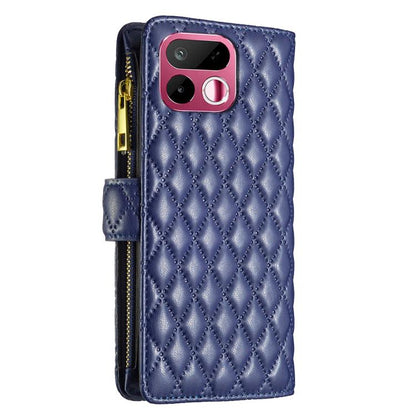 Diamond Lattice Zipper Wallet Leather Flip Phone Case, For Realme 16T 5G