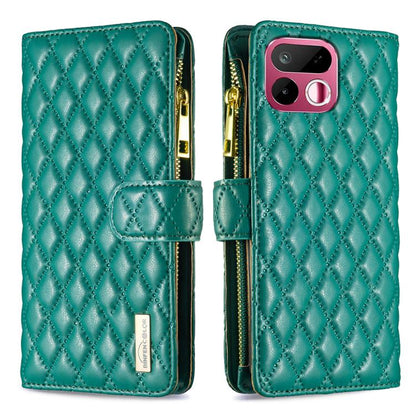 Diamond Lattice Zipper Wallet Leather Flip Phone Case, For Realme 16T 5G