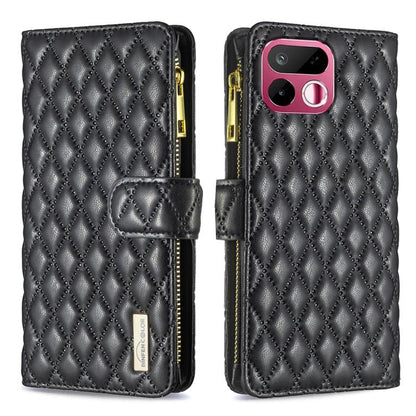 Diamond Lattice Zipper Wallet Leather Flip Phone Case, For Realme 16T 5G