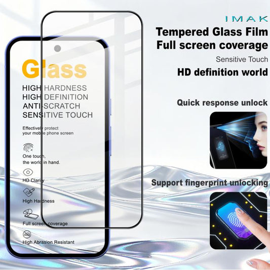 imak Pro+ Series Full Coverage Tempered Glass Film, Support Fingerprint Unlocking, For Google Pixel 11a, For Google Pixel 11 Pro XL, For Google Pixel 11 / Pixel 11 Pro