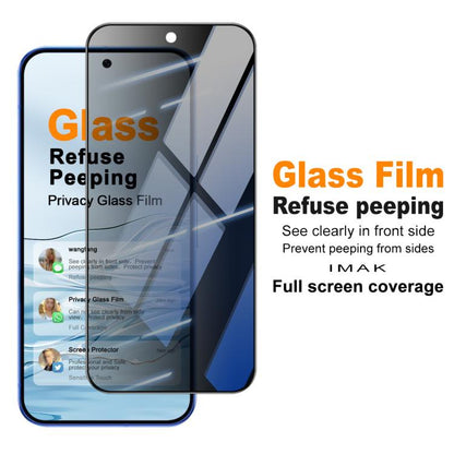 imak Privacy Full Screen Tempered Glass Film, Support Fingerprint Unlocking, For Google Pixel 11 Pro XL, For Google Pixel 11 / Pixel 11 Pro