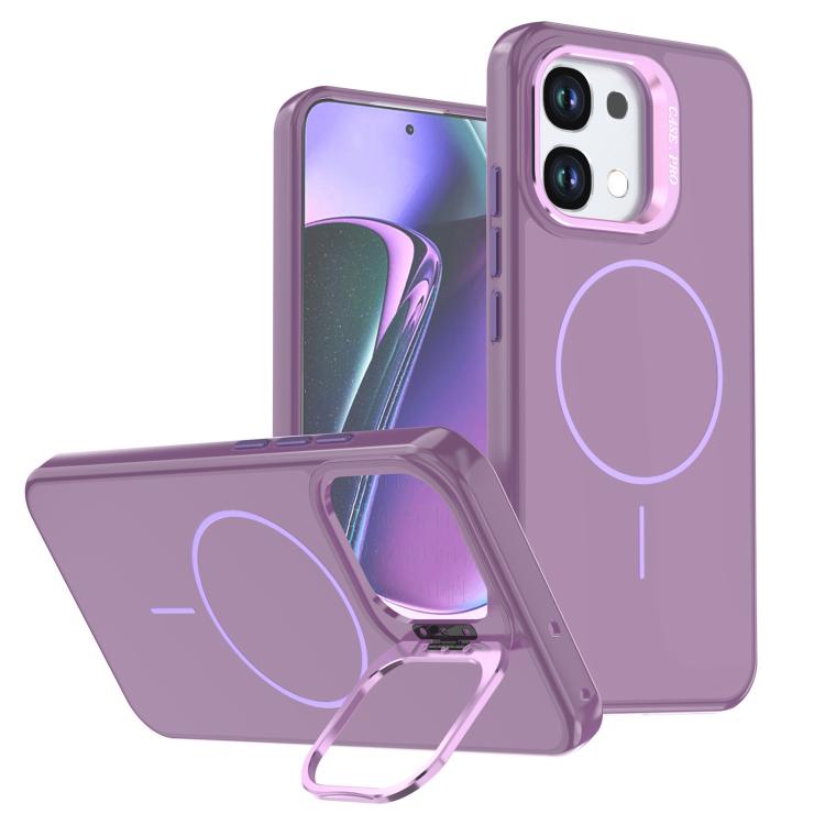 Bright Color Imitation Camera Bracket Magsafe Phone Case, For OPPO A6x 4G / 5G / 5G India, For OPPO A6 Pro 4G / 5G / F31 5G