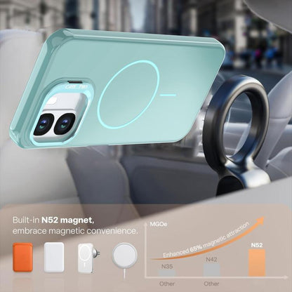 Bright Color Imitation Camera Bracket Magsafe Phone Case, For OPPO A6x 4G / 5G / 5G India, For OPPO A6 Pro 4G / 5G / F31 5G