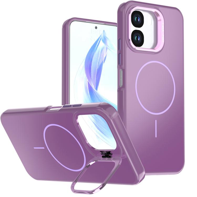 Bright Color Imitation Camera Bracket Magsafe Phone Case, For OPPO A6x 4G / 5G / 5G India, For OPPO A6 Pro 4G / 5G / F31 5G