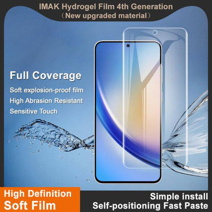 imak 4th Generation Full Coverage Screen Hydrogel Film, Support Fingerprint Unlocking, For Galaxy S26 FE 5G, For Galaxy S25 FE 5G