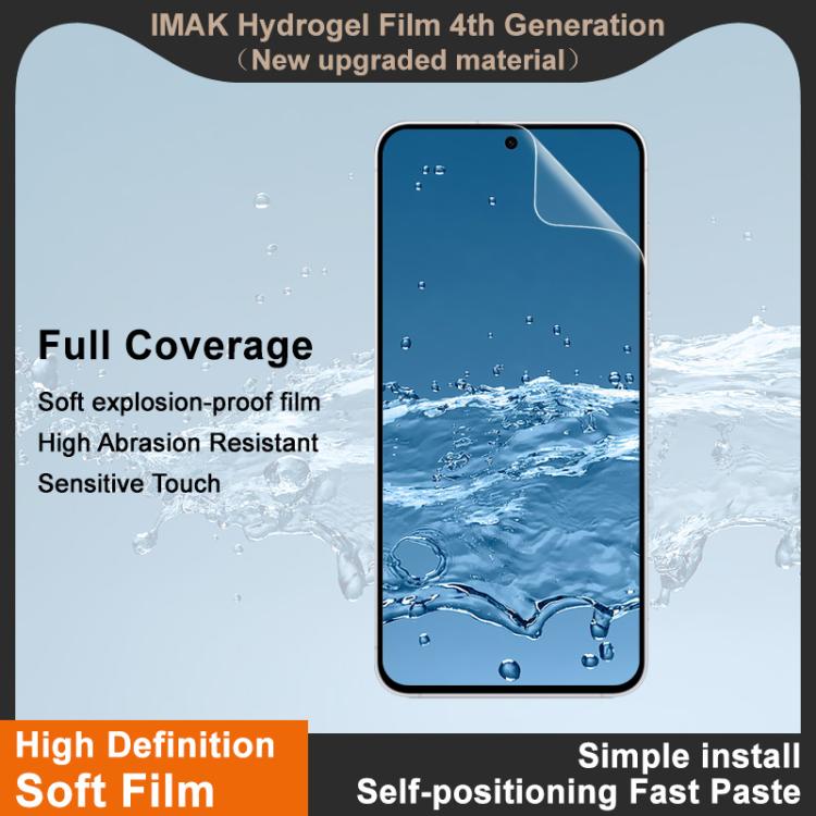 imak 4th Generation Full Coverage Screen Hydrogel Film, Support Fingerprint Unlocking, For Galaxy S26 FE 5G, For Galaxy S25 FE 5G