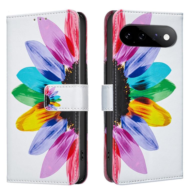 Colored Drawing Pattern Vegan Leather Phone Case, For Google Pixel 11 / 11 Pro
