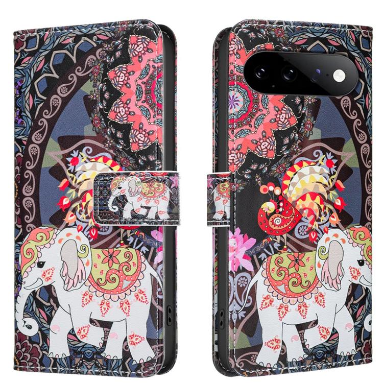 Colored Drawing Pattern Vegan Leather Phone Case, For Google Pixel 11 / 11 Pro