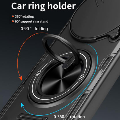 Multifunctional Sliding Camshield Ring Holder Phone Case, For Redmi Note 15 Pro+ 5G Global 163.3mm, For Redmi Note 15 4G / 5G Global 164mm, For Redmi Note 15 Pro 4G Global 163.2mm, For Redmi Note 15 Pro 5G Global 163.6mm