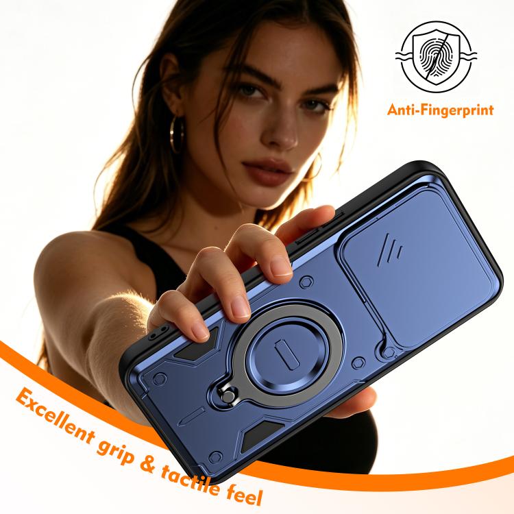 Ring Holder Lens Slide Cover Phone Case, For Nothing Phone 4a Pro, For Nothing Phone 4a