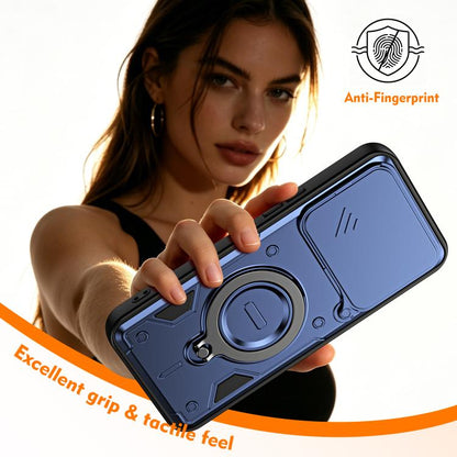 Ring Holder Lens Slide Cover Phone Case, For Nothing Phone 4a Pro, For Nothing Phone 4a