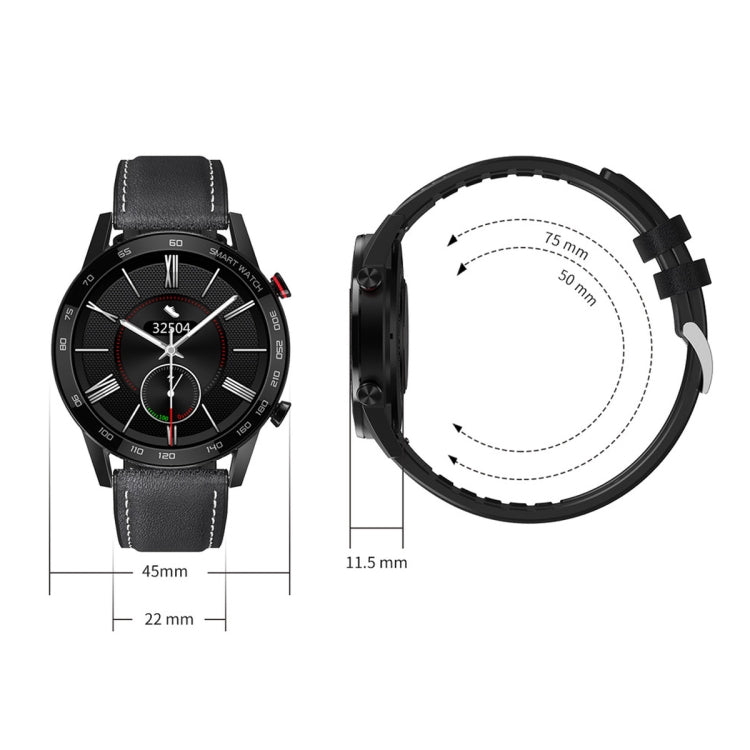 1.3 inch Touch Screen Dual-mode Bluetooth Smart Watch, Support Sleep Monitor / Heart Rate Monitor / Blood Pressure Monitoring, Black Silicone Strap, Blue Silicone Strap