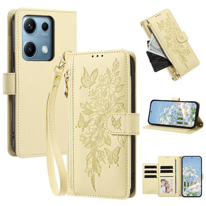 Butterfly Flower Zipper Wallet Vegan Leather Phone Case with Strap, For Redmi Turbo 4 Pro 5G / Poco F7 5G, For Redmi Note 14S 4G, For Redmi K80 / K80 Pro, For Redmi Note 14 4G 164mm, For Redmi Note 14 Pro 4G, For Redmi Note 14 4G 163.25mm              ...