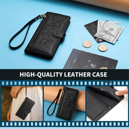 Butterfly Flower Zipper Wallet Vegan Leather Phone Case with Strap, For Redmi Turbo 4 Pro 5G / Poco F7 5G, For Redmi Note 14S 4G, For Redmi K80 / K80 Pro, For Redmi Note 14 4G 164mm, For Redmi Note 14 Pro 4G, For Redmi Note 14 4G 163.25mm              ...