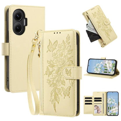 Butterfly Flower Zipper Wallet Vegan Leather Phone Case with Strap, For Redmi Turbo 4 Pro 5G / Poco F7 5G, For Redmi Note 14S 4G, For Redmi K80 / K80 Pro, For Redmi Note 14 4G 164mm, For Redmi Note 14 Pro 4G, For Redmi Note 14 4G 163.25mm              ...