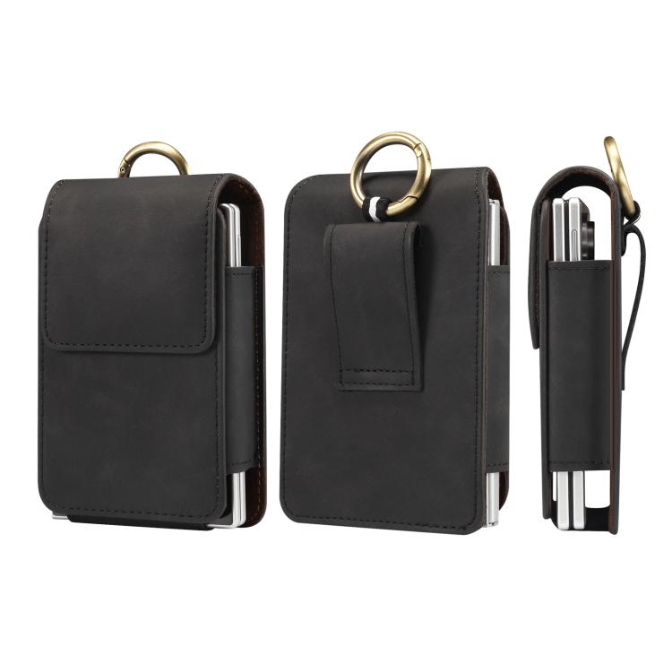 Vegan Leather Waist-Hanging Bag For Foldable Phone, Size: 8.8 x 13 x 2.5cm