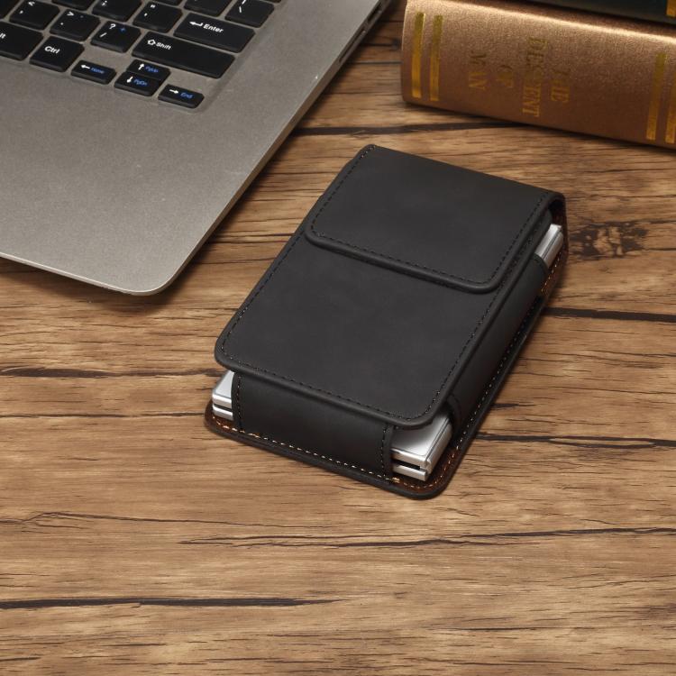Vegan Leather Waist-Hanging Bag For Foldable Phone, Size: 8.8 x 13 x 2.5cm
