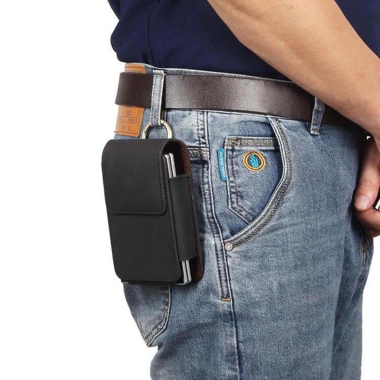 Vegan Leather Waist-Hanging Bag For Foldable Phone, Size: 8.8 x 13 x 2.5cm