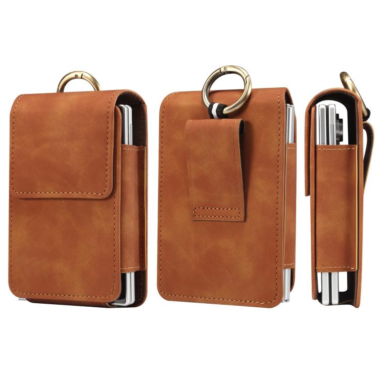 Vegan Leather Waist-Hanging Bag For Foldable Phone, Size: 8.8 x 13 x 2.5cm