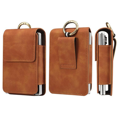 Vegan Leather Waist-Hanging Bag For Foldable Phone, Size: 8.8 x 13 x 2.5cm