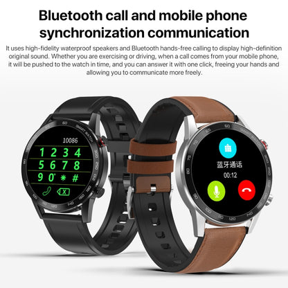1.3 inch Touch Screen Dual-mode Bluetooth Smart Watch, Support Sleep Monitor / Heart Rate Monitor / Blood Pressure Monitoring, Silver Milanese Strap