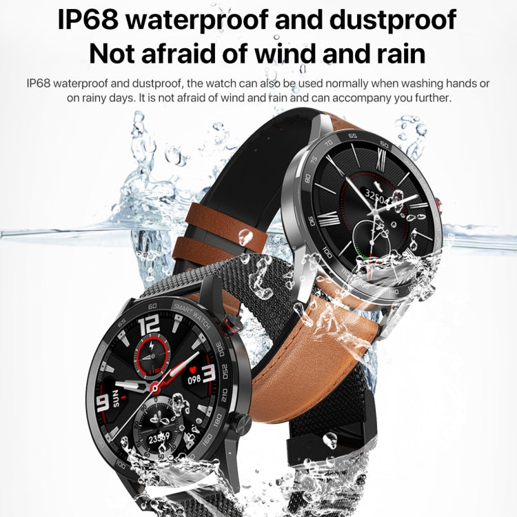 1.3 inch Touch Screen Dual-mode Bluetooth Smart Watch, Support Sleep Monitor / Heart Rate Monitor / Blood Pressure Monitoring, Silver Milanese Strap