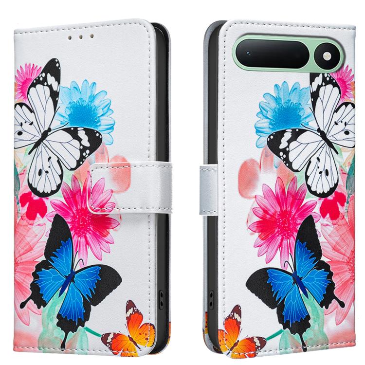 Colored Drawing Pattern Vegan Leather Phone Case, For Tecno Spark 50 5G