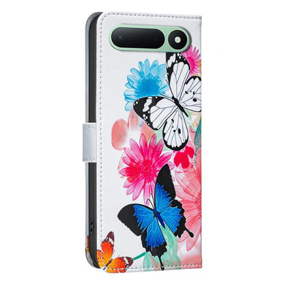 Colored Drawing Pattern Vegan Leather Phone Case, For Tecno Spark 50 5G