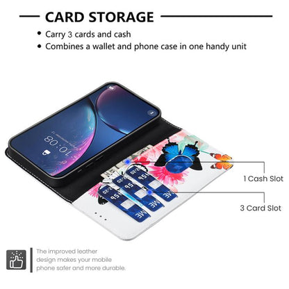 Colored Drawing Pattern Vegan Leather Phone Case, For Tecno Spark 50 5G