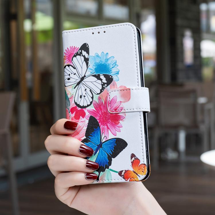 Colored Drawing Pattern Vegan Leather Phone Case, For Tecno Spark 50 5G