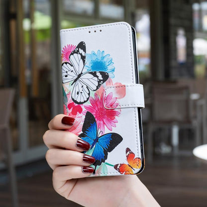 Colored Drawing Pattern Vegan Leather Phone Case, For Tecno Spark 50 5G