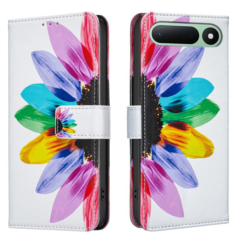 Colored Drawing Pattern Vegan Leather Phone Case, For Tecno Spark 50 5G
