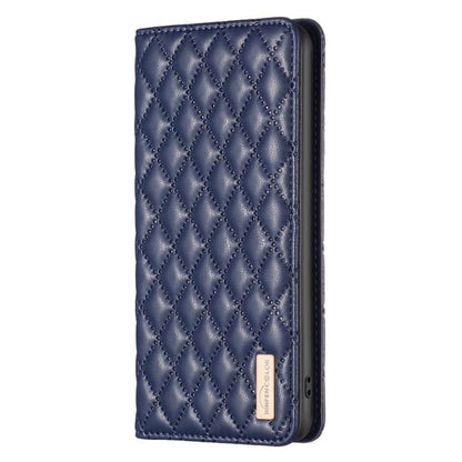 Diamond Lattice Magnetic Leather Flip Phone Case, For Tecno Spark 50 5G