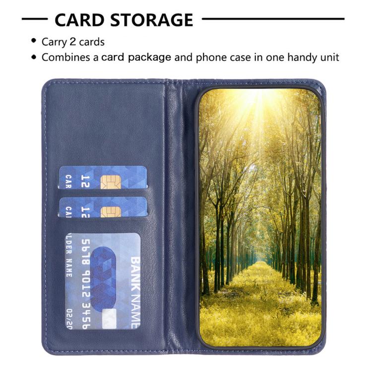Diamond Lattice Magnetic Leather Flip Phone Case, For Tecno Spark 50 5G