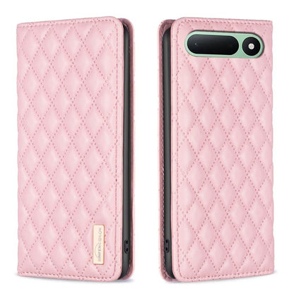 Diamond Lattice Magnetic Leather Flip Phone Case, For Tecno Spark 50 5G