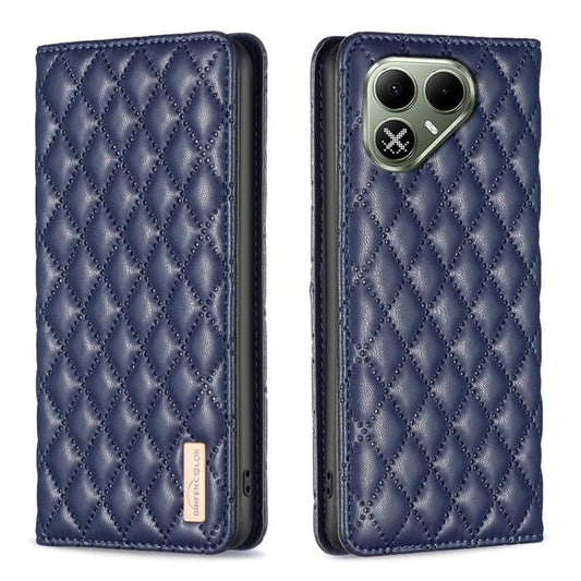 Diamond Lattice Magnetic Leather Flip Phone Case, For Tecno Pova 8 5G, For Tecno Spark 50 5G