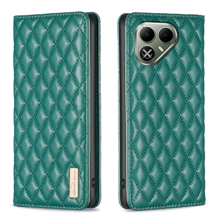 Diamond Lattice Magnetic Leather Flip Phone Case, For Tecno Pova 8 5G, For Tecno Spark 50 5G
