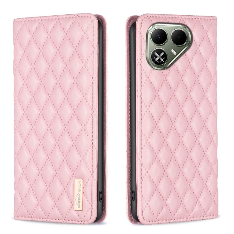 Diamond Lattice Magnetic Leather Flip Phone Case, For Tecno Pova 8 5G, For Tecno Spark 50 5G