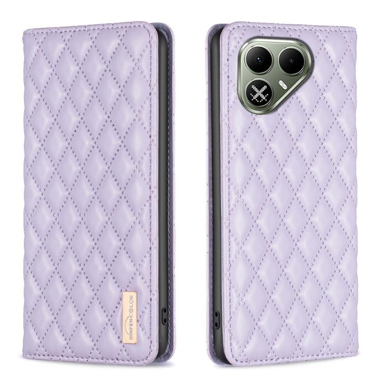 Diamond Lattice Magnetic Leather Flip Phone Case, For Tecno Pova 8 5G, For Tecno Spark 50 5G