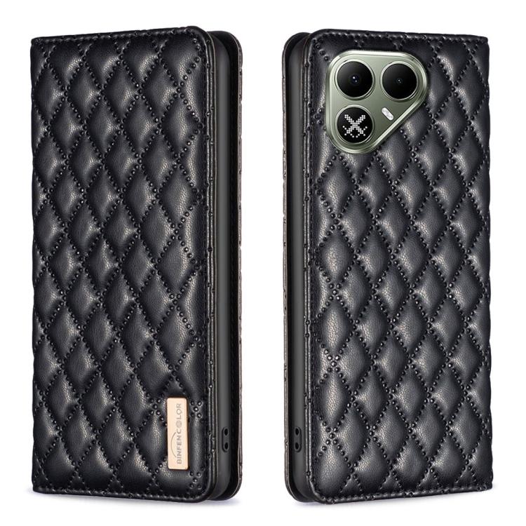 Diamond Lattice Magnetic Leather Flip Phone Case, For Tecno Pova 8 5G, For Tecno Spark 50 5G