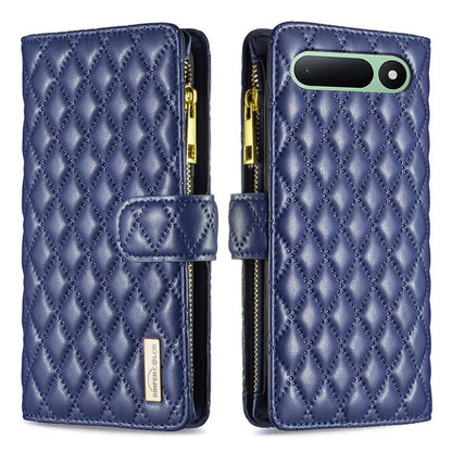 Diamond Lattice Zipper Wallet Leather Flip Phone Case, For Tecno Spark 50 5G