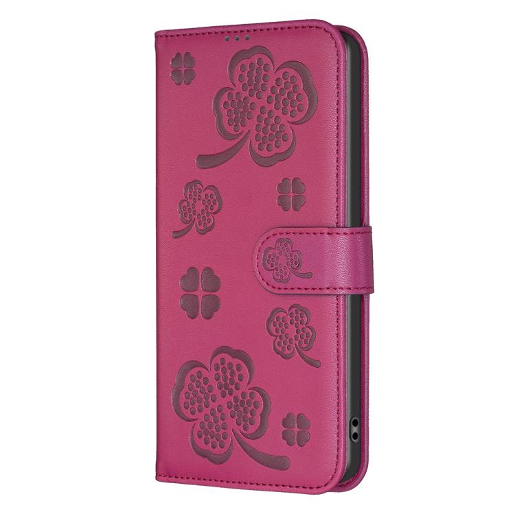 Four-leaf Embossed Leather Phone Case, For Tecno Spark 50 5G