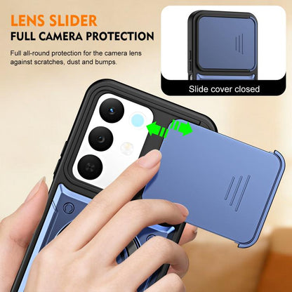 Ring Holder Lens Slide Cover Phone Case, For Realme 15x India / C85 5G, For Realme 15 / 15 Pro 5G