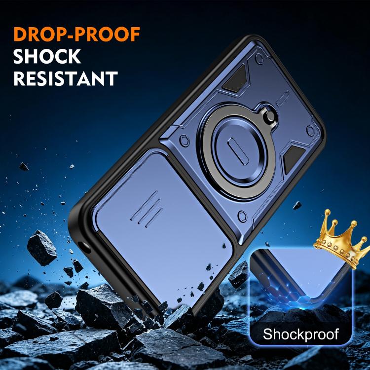 Ring Holder Lens Slide Cover Phone Case, For Realme 15x India / C85 5G, For Realme 15 / 15 Pro 5G