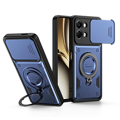Ring Holder Lens Slide Cover Phone Case, For Tecno Spark Go 2024 / Pop 8, For Tecno Spark Go 2 / Pop 10 4G, For Tecno Spark Go 3 / Pop 20 4G, For Tecno Spark 40C, For Tecno Spark 40 Pro+ 4G, For Tecno Spark 40 Pro 4G, For Tecno Spark 40 4G             ...